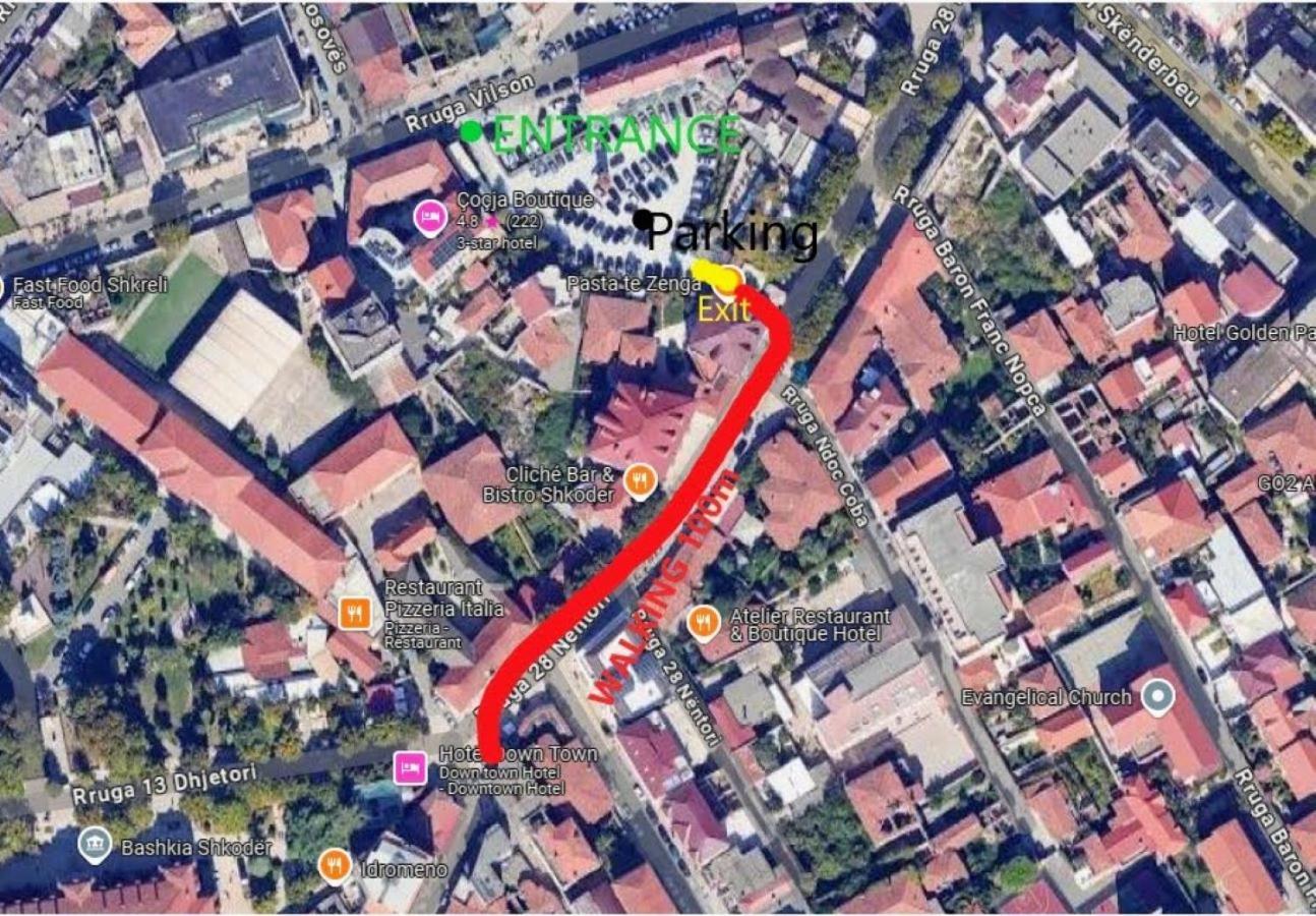 Downtown Hotel Shkoder Exterior photo